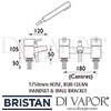 Bristan Prism Bath Shower Mixer 8 Litre Flow Limit Dimensions